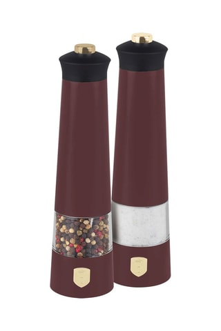 2 molinillos de sal y pimienta eléctricos de acero inoxidable