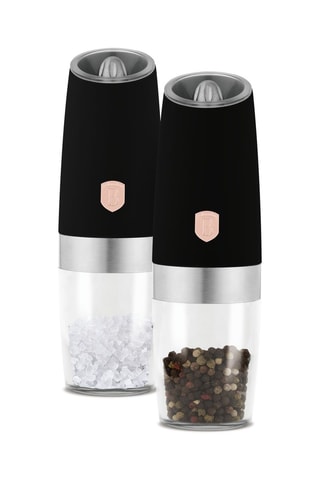 Molinillos de pimienta y sal Black Rose - Negro y rosa dorado