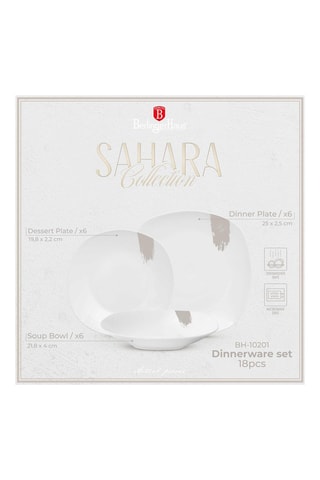 Vajilla de porcelana Sahara - 18 piezas