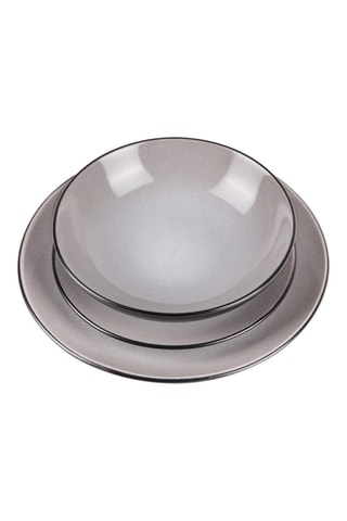 Vajilla de gres Taupe Collection - 18 piezas