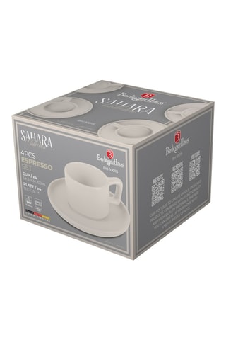 Juego de café de gres Sahara - 8 piezas