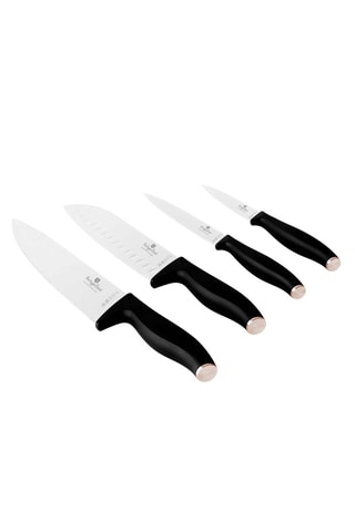 4 cuchillos de acero inoxidable