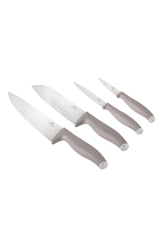 4 cuchillos de acero inoxidable