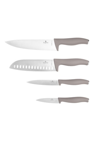 4 cuchillos de acero inoxidable