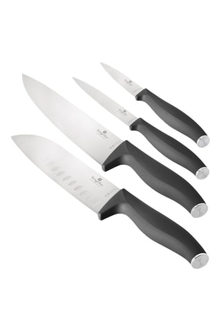 4 cuchillos de acero inoxidable Anthracite