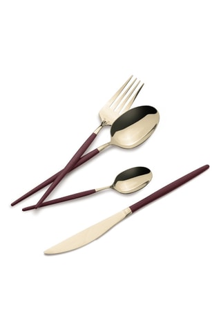 Cubertería de acero inoxidable - 24 piezas