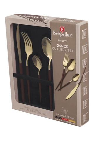 Cubertería de acero inoxidable - 24 piezas