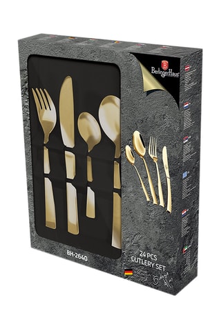 Cubertería de acero inoxidable - 24 piezas