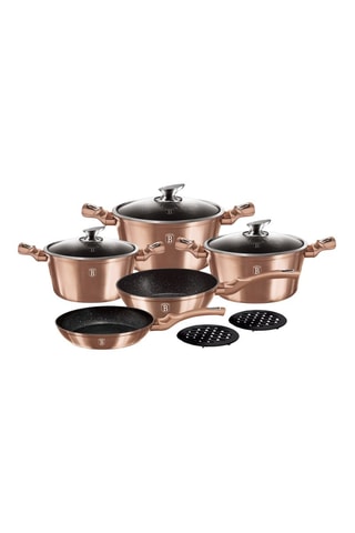 Batería de cocina Metallic Line Rose Gold Edition - 10 piezas