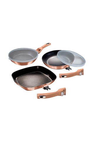 Batería de cocina con revestimiento de mármol Metallic Line Rose Gold Edition - 5 productos