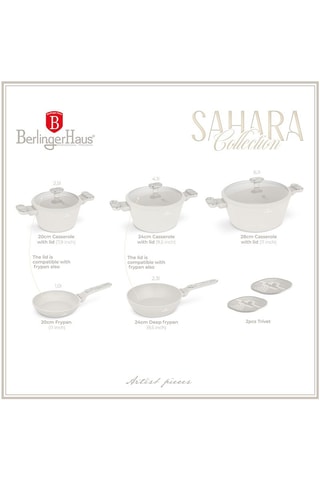 Batería de cocina Sahara Marble - 10 piezas