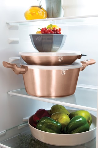 Batería de cocina Metallic Line Rose Gold - 7 piezas