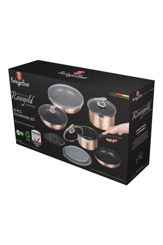 Batería de cocina Metallic Line Rose Gold - 10 piezas