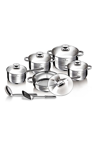 Batería de cocina de acero inoxidable Blaumann/Gourmet - 10 piezas
