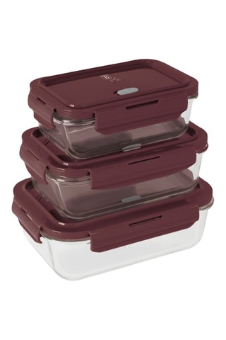 3 recipientes de vidrio de borosilicato Leonardo - 570/840/1180 ml