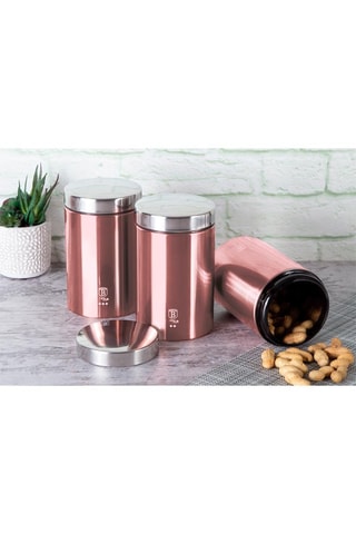 3 botes de acero inoxidable I-rose - 11 cm