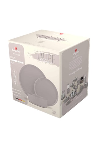 Vajilla de porcelana Matt Taupe - 18 piezas