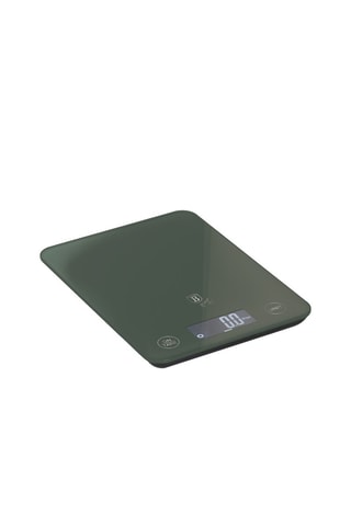 Báscula digital de cocina de vidrio templado Matte Green - 5 kg