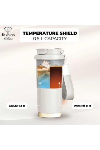 Taza de viaje de acero inoxidable - 0,5 l