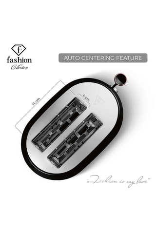 Tostadora de acero inoxidable - 850 W - 2 ranuras