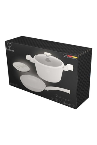 Batería de cocina Matte Cream - 4 piezas