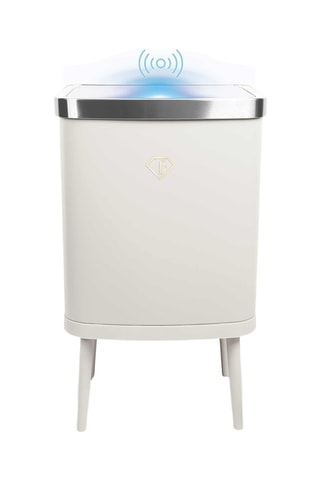 Papelera de acero inoxidable con sensor