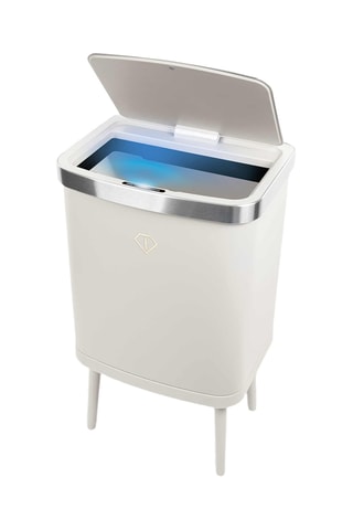 Papelera de acero inoxidable con sensor