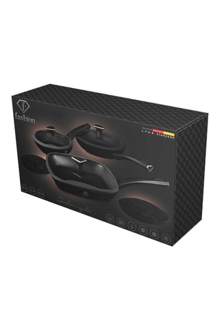 Batería de cocina Matte Black - 8 piezas