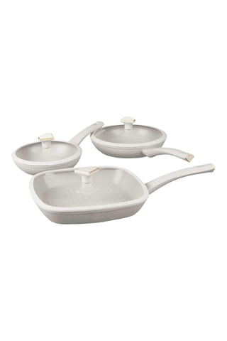 Batería de cocina Matte Cream - 8 piezas