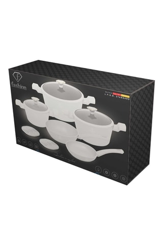 Batería de cocina Matte Cream - 10 piezas