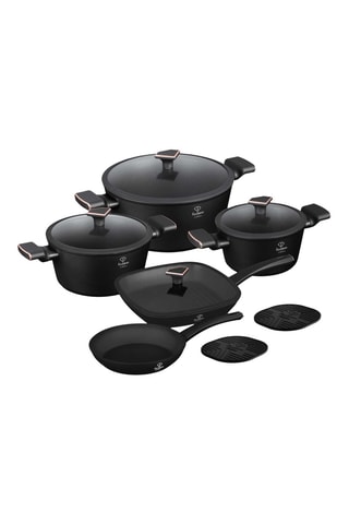 Batería de cocina Matte Black - 11 piezas