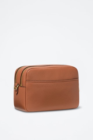 Bandolera de piel - Marrón