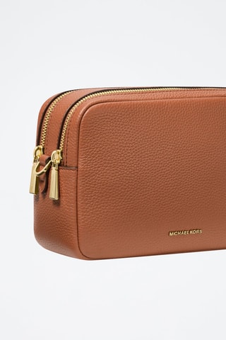 Bandolera de piel - Marrón