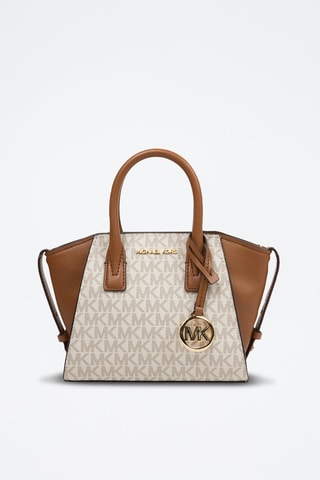 Bolso Avril - Blanco y marrón