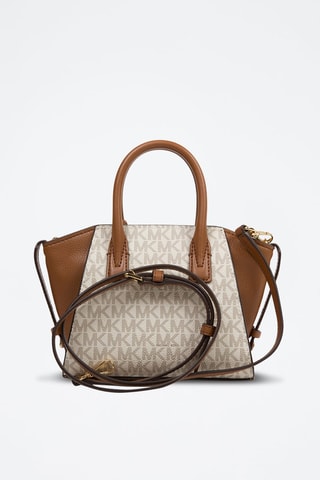 Bolso Avril - Blanco y marrón