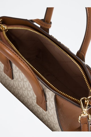 Bolso Avril - Blanco y marrón