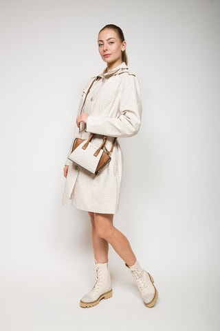 Bolso Avril - Blanco y marrón