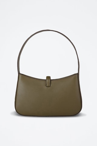 Bolso de piel - Verde y plateado