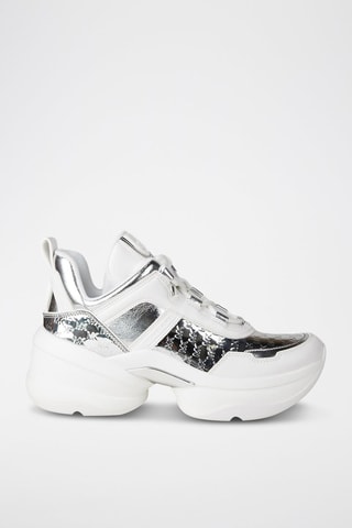 Zapatillas con plataforma - Plateado