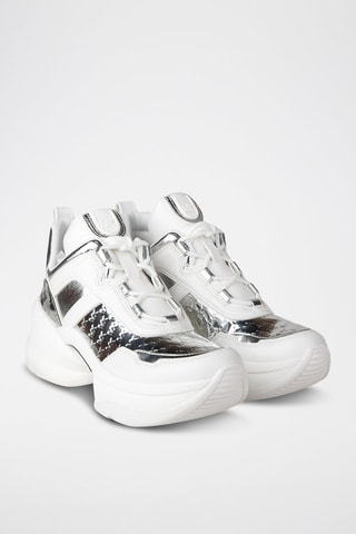 Zapatillas con plataforma - Plateado