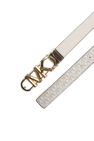 Cinturón de piel - Beige