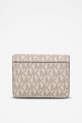 Tarjetero - Beige y marrón