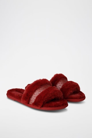 Sandalias forradas - Rojo