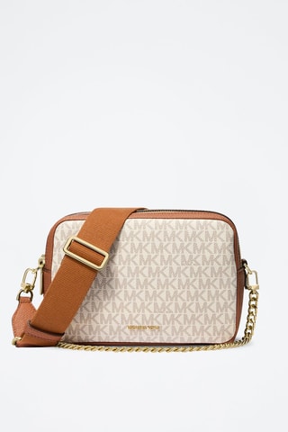 Bandolera - Beige y marrón