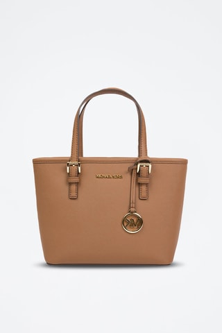 Bolso de piel Jet Set Travel - Marrón y dorado