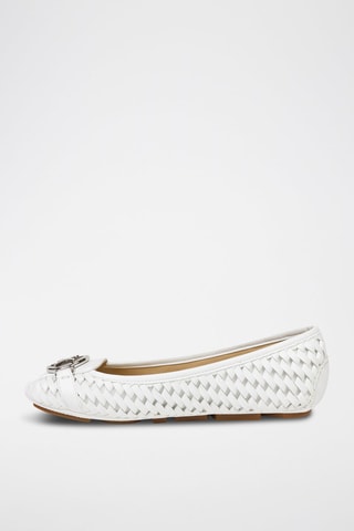 Mocasines - Plateado y blanco