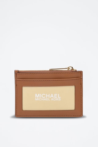 Tarjetero - Blanco y marrón