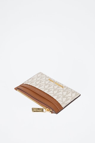 Tarjetero - Blanco y marrón