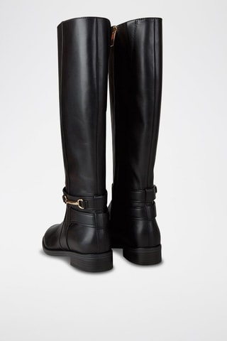 Botas de piel - Negro