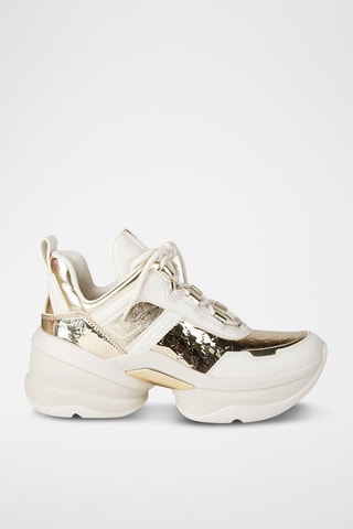 Zapatillas con plataforma - Dorado